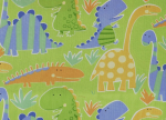 Oh Boy! Dino Scatter - Large on Green